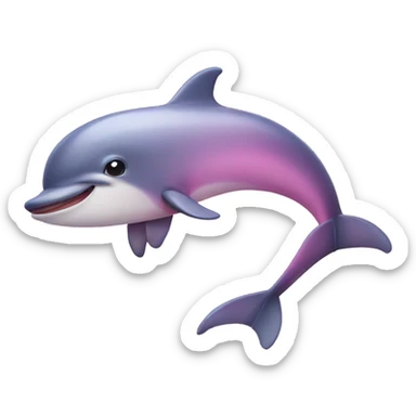 Pink dolphine  sticker