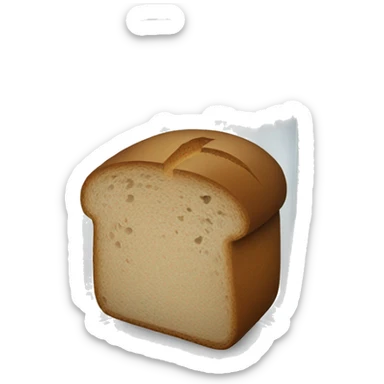 a glass with a slice of black bread on top sticker