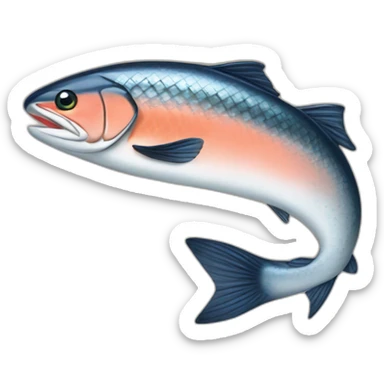 jewish salmon with yarmulke sticker
