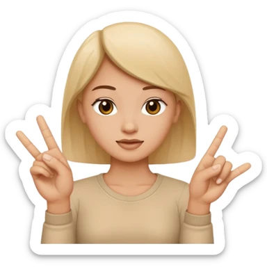 25 in sign language sticker