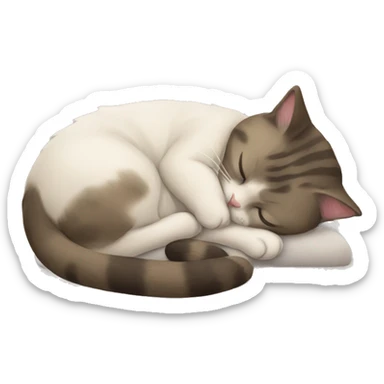 sleeping cat  sticker