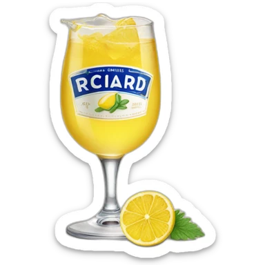 verre de Ricard Pastis de Marseille 51 sticker