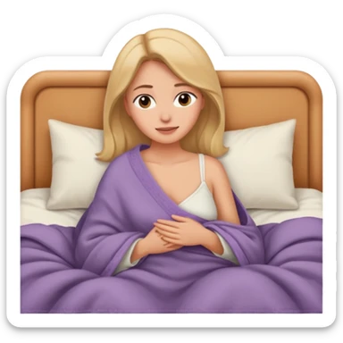 intimate moment on bed woman sfw sticker