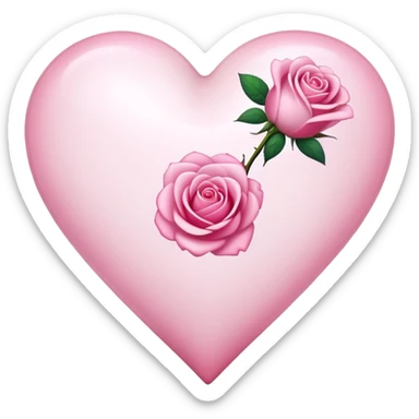 cuore bianco con   ྀིྀི rosa  sticker
