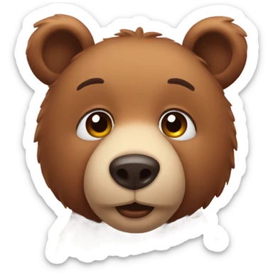 A bear in love  sticker