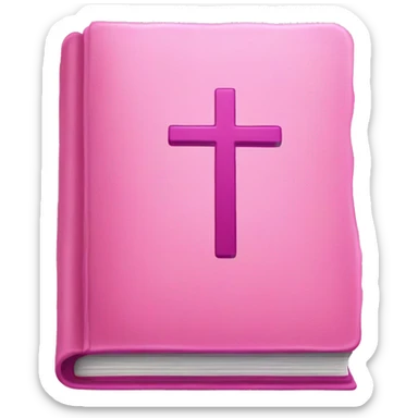 pink bible  sticker