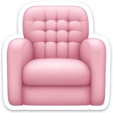 Soft pink chair sticker