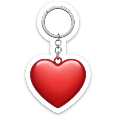 key ring heart valentines day sticker