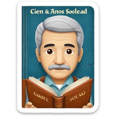 Cien años de soledad libro gabriel garcia marquez sticker