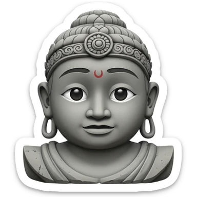 QWK bali statue sticker
