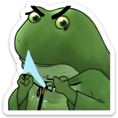 Wizard crying sticker