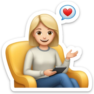 Talk therapy sticker