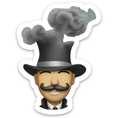 dashing emoji smoke sticker