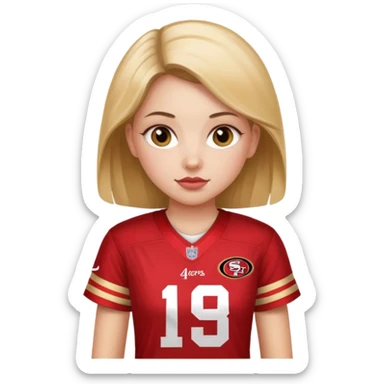49ers girl sticker