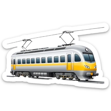 Australian passenger train (Iconic colour: Silver and yellow) sticker