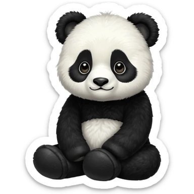 panda wearing uggs sticker