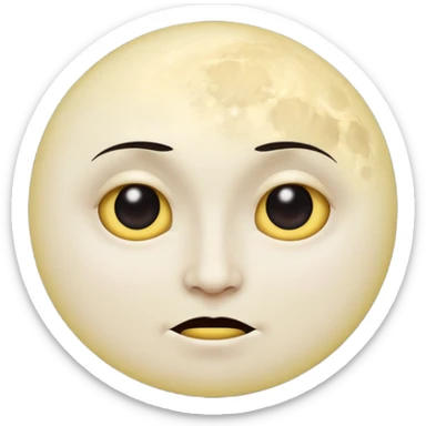 Cursed Pervertedly Smirking Side-eying Side-glancing Dark Moon emoji face sticker