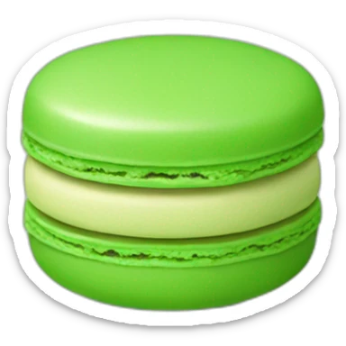 green-macaron sticker