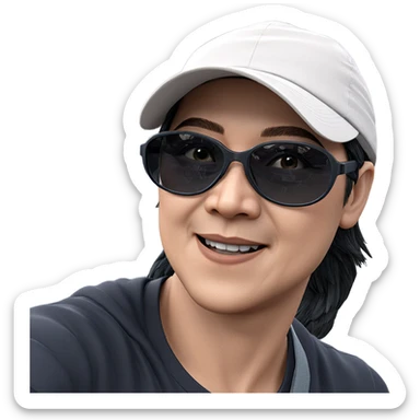 styled boy in outdoor fashion sticker