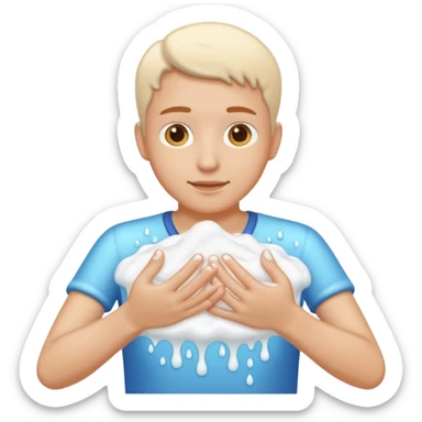 washing hands sticker