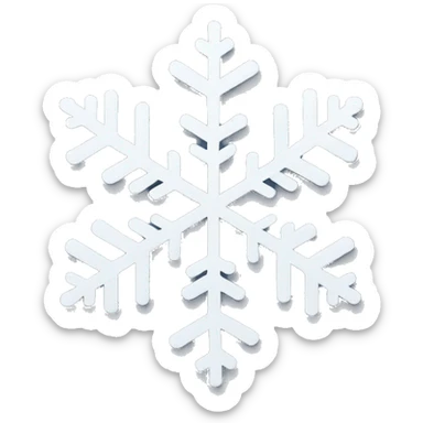 snowflake sticker