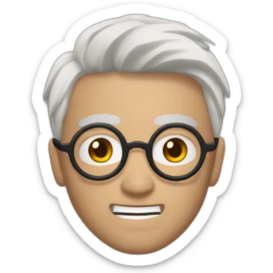 Harry Potter with a lightning scar on his forehead sticker