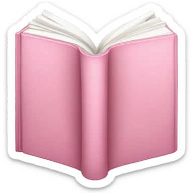 light-pink book opened sticker