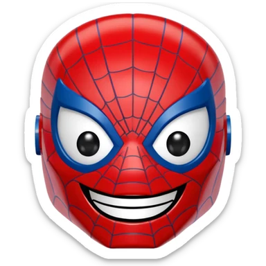Spiderman Lego head sticker