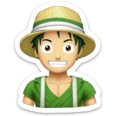 Luffy,zoro est sanji sticker