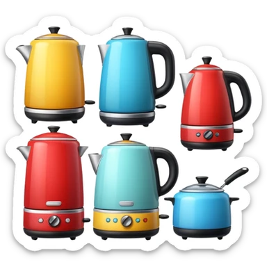 Electrodomésticos de cocina graciosos  sticker