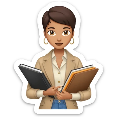 Fashion designer not people  sticker