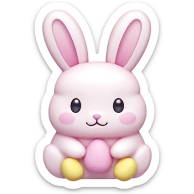  peeps marshmallow easter candy kawaii bunny sticker