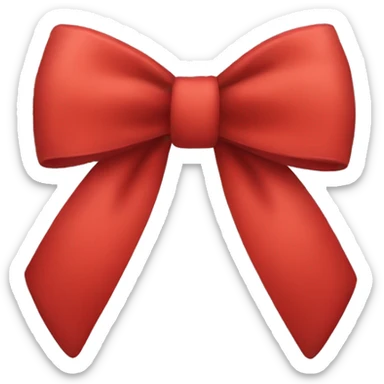 Red bow sticker