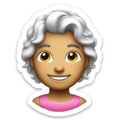 Smiling face with pink halo sticker