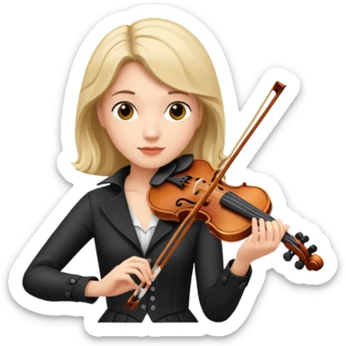 FEMALE VIOLINIST sticker