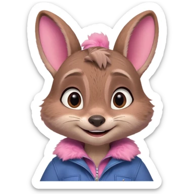 judy hopps from zootopia, pixar sticker