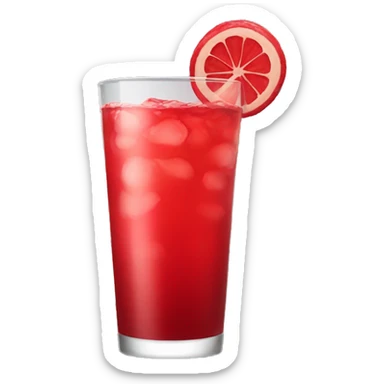 Red drink sticker