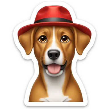 dog-in-the-red-hat sticker