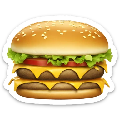 Crazy Cheeseburger  sticker