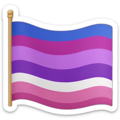 bisexual-flag sticker