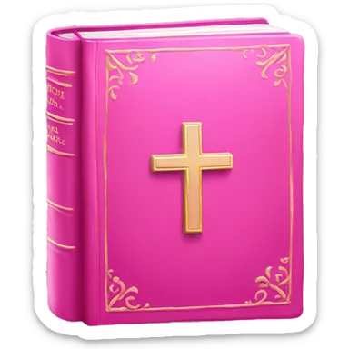 Pink bible  sticker