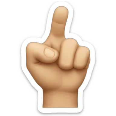 pointing finger at me sticker