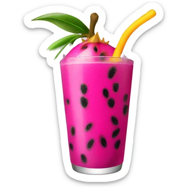 Mango dragonfruit lemonade sticker