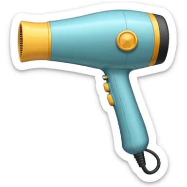 hair dryer sticker