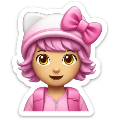 Hello kitty con gorro sticker