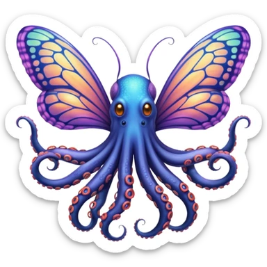 🦋+🐙? sticker