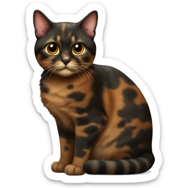 tortoiseshell cat sticker