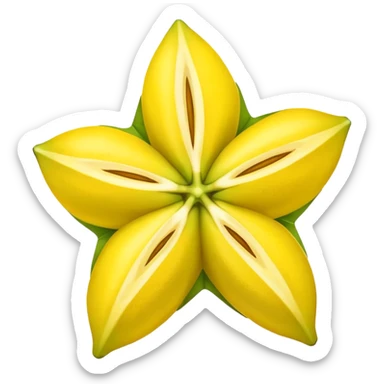 Star fruit sticker