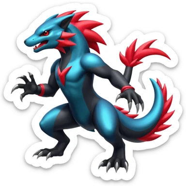  Shiny Zoroark-Salandit-Zekrom-fusion sticker