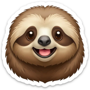 Spunky sloth sticker